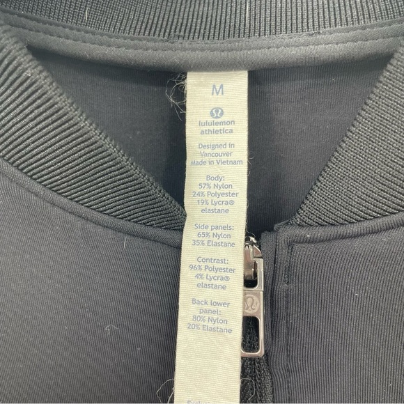 Lululemon LAB Men's M Tail Lite Half Zip Pullover Jacket Reflective Black - Picture 3 of 10